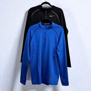 Nike Pro Dri-Fit Quarter Zip Bundle (2) Athletic Athleisure Gym Core Performance